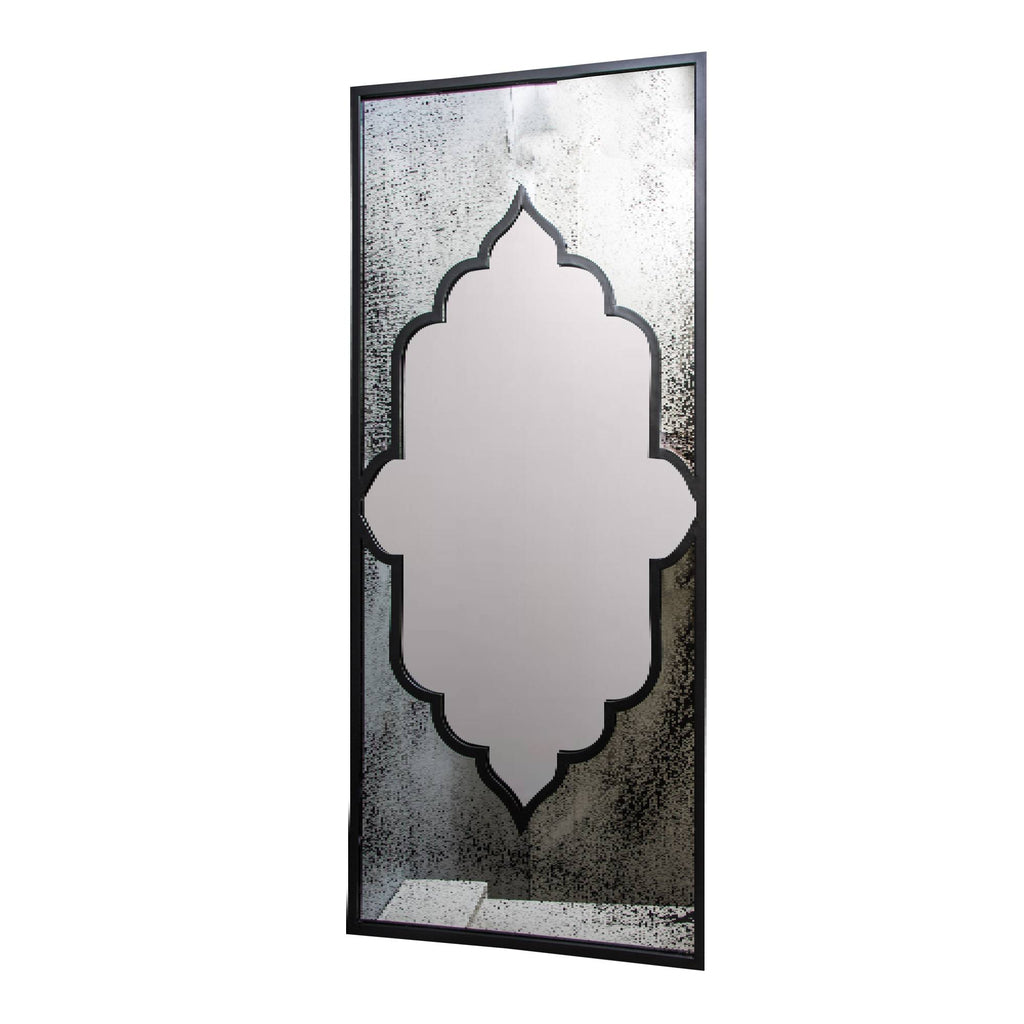 Don Black metal mirror antique glass rectangle