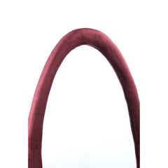 Don Burghundy velvet mirror organic oval S