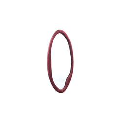 Don Burghundy velvet mirror organic oval S