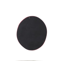 Don Burghundy velvet mirror organic round