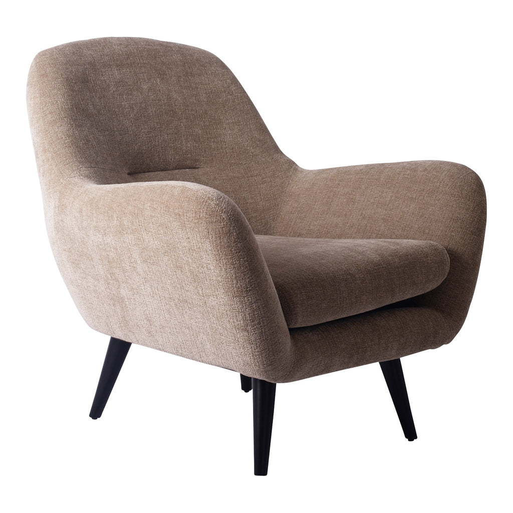 Donny Cream fauteuil black wooden legs