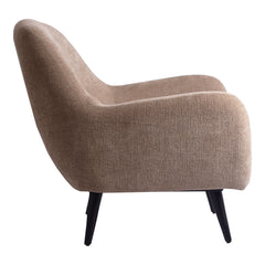 Donny Cream fauteuil black wooden legs