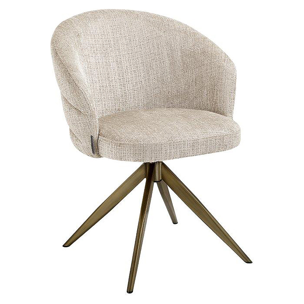 Draaifauteuil Zendaya beige chenille (Niagara 902 beige)