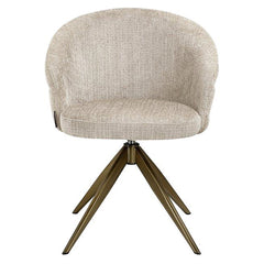 Draaifauteuil Zendaya beige chenille (Niagara 902 beige)