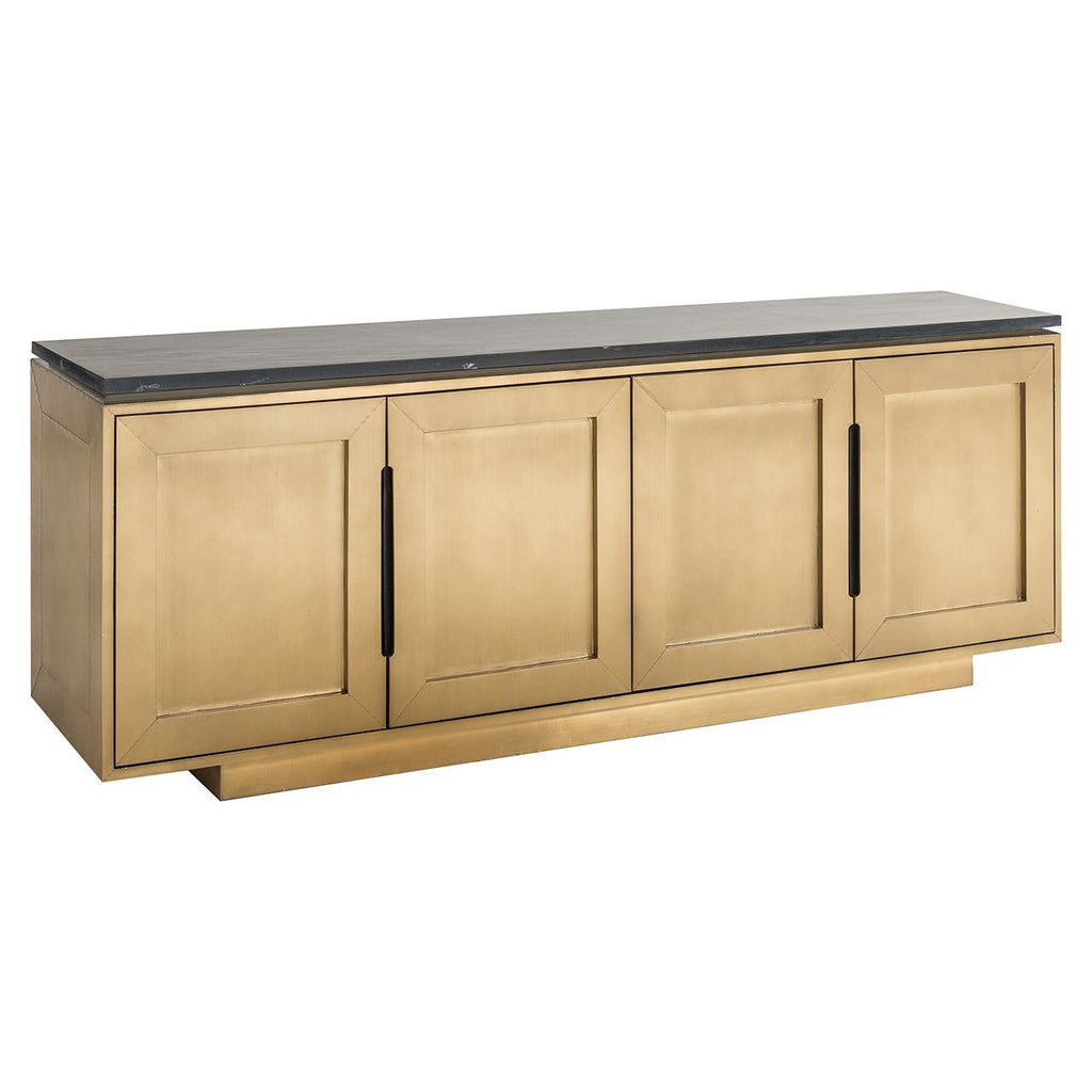 Dressoir Finsbury 4-deurs (Black/gold)