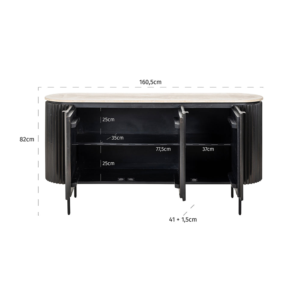 Dressoir Hampton (Black)