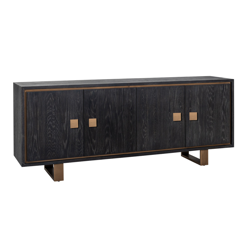 Dressoir Hunter 4-deuren (Black rustic)