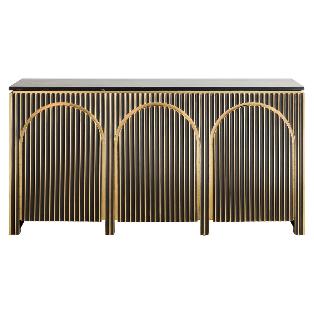 Dressoir Les Arcs 3-deurs (Brushed Gold)