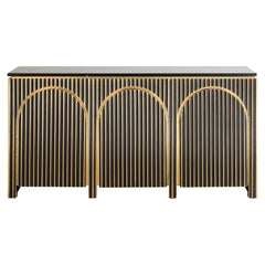 Dressoir Les Arcs 3-deurs (Brushed Gold)