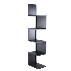 Duane Black steel wall rack squared corners