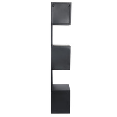 Duane Black steel wall rack squared corners