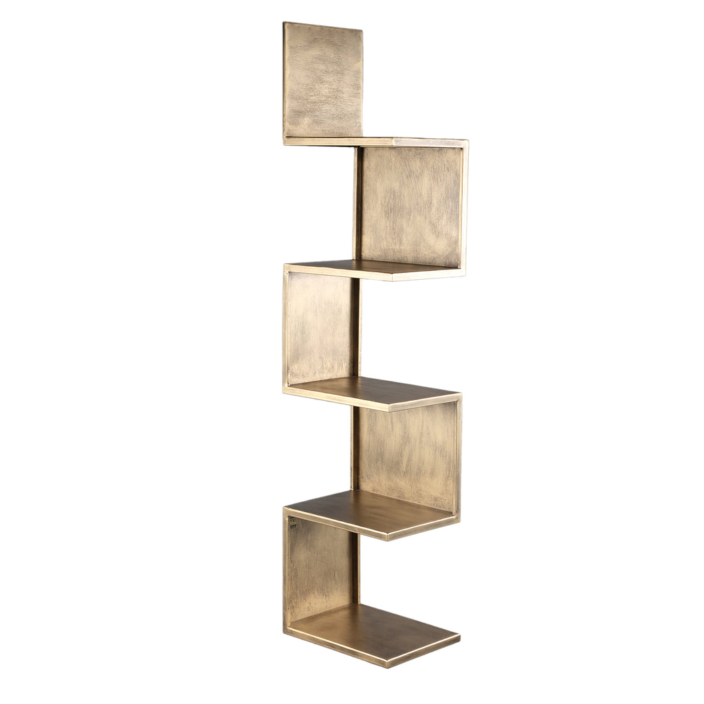 Duane Brass steel wall rack squared corners