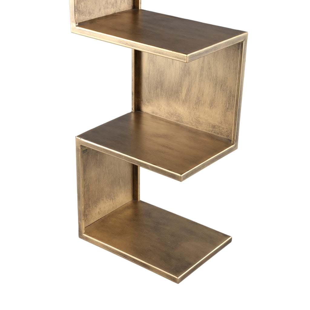 Duane Brass steel wall rack squared corners