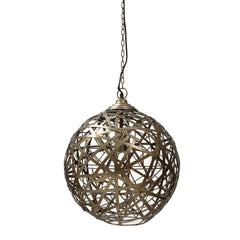 Edith Brass ijzeren hanglamp zigzag bal