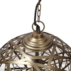 Edith Brass ijzeren hanglamp zigzag bal