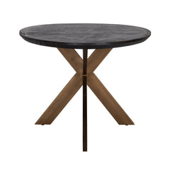 Eettafel Blackbone brass ovaal 230 (Black rustic)