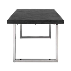 Eettafel Blackbone silver 220 (Black rustic)