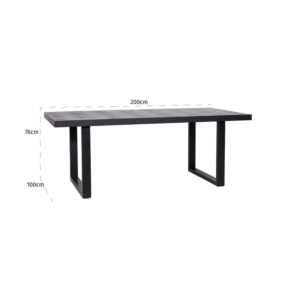 Eettafel Blax 200 (Black)