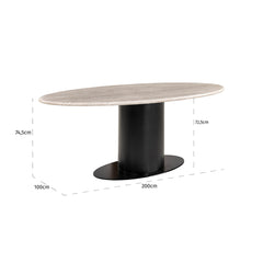 Eettafel Brodman 200 (White)