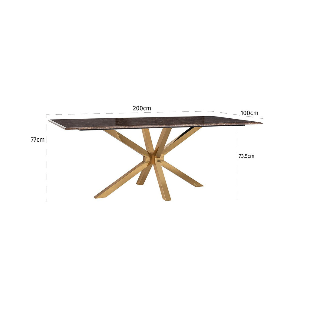 Eettafel Conrad (Gold)