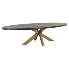 Eettafel Watson 235 incl. spinpoot goud (Black)