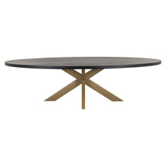 Eettafel Watson 235 incl. spinpoot goud (Black)