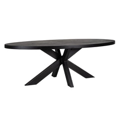 Eettafel Watson 300 incl. spinpoot zwart (Black)