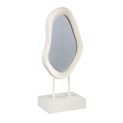 Eilish White poly organic mirror on mdf base high