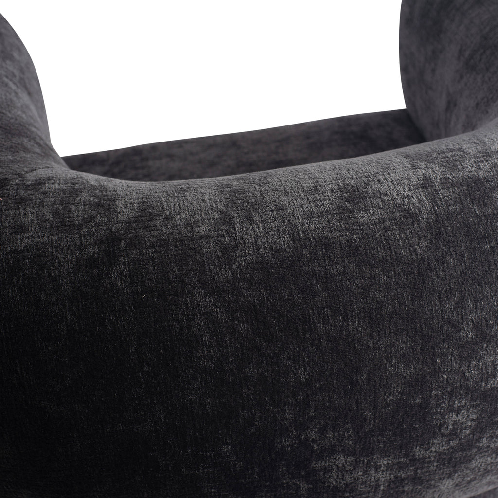 Elefan Anthracite fauteuil round armrest