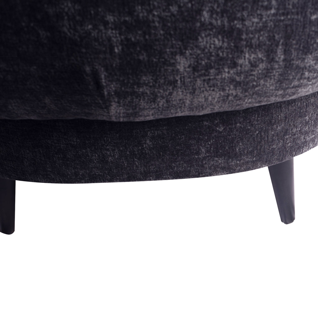 Elefan Anthracite fauteuil round armrest