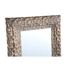 Ertas Gold iron mirror with pattern rectangle