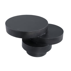 Essy Black metal sidetable unequal piled up rounds