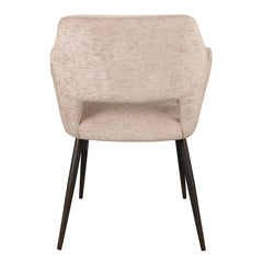 Fallax Cream 04 aura fabric armchair black leg