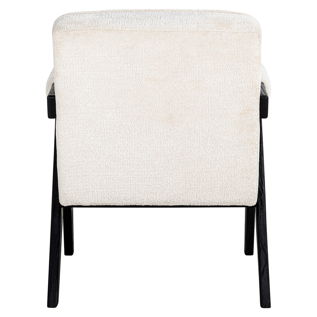 Fauteuil Cooper white chenille (Bergen 900 white chenille)