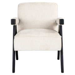 Fauteuil Cooper white chenille (Bergen 900 white chenille)