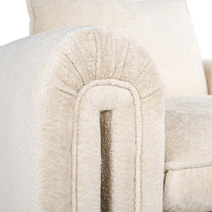 Fauteuil Sandro white chenille (Bergen 900 white chenille)