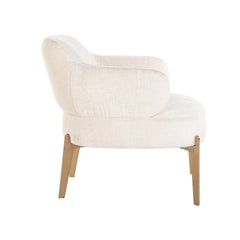 Fauteuil Venus white chenille (Bergen 900 white chenille)