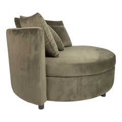 Fayen Velvet Green fauteuil half round KD