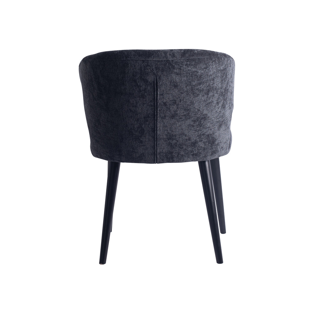 Fiori Anthracite 0504 dining chair black wood legs