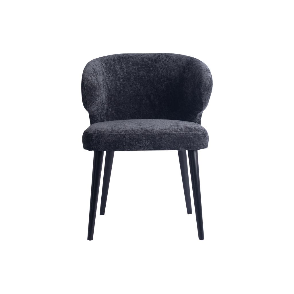 Fiori Anthracite 0504 dining chair black wood legs