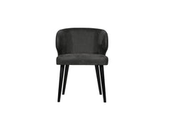 Fiori Anthracite terra leather dining chair