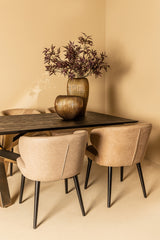 Fiori Sand 6206 mio vegan leather dining chair