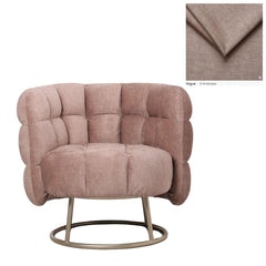 Fluffy fauteuil vogue 3 antelope gold base