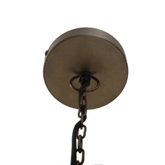 Fortune Brass ijzeren hanglamp ei vorm L