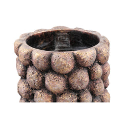 Gen Bronze round cement pot bulbs L