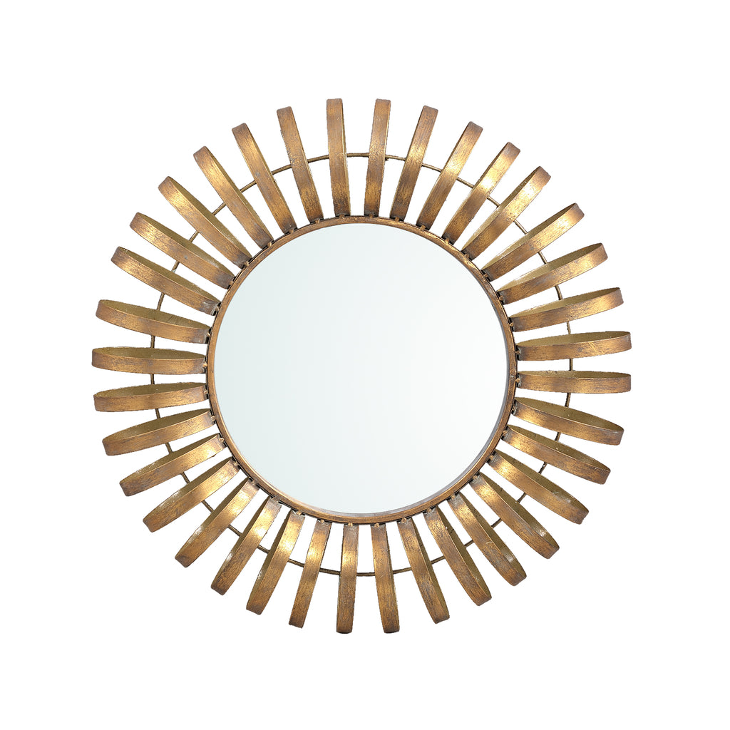 Genuvo Gold metal mirror open rounds frame