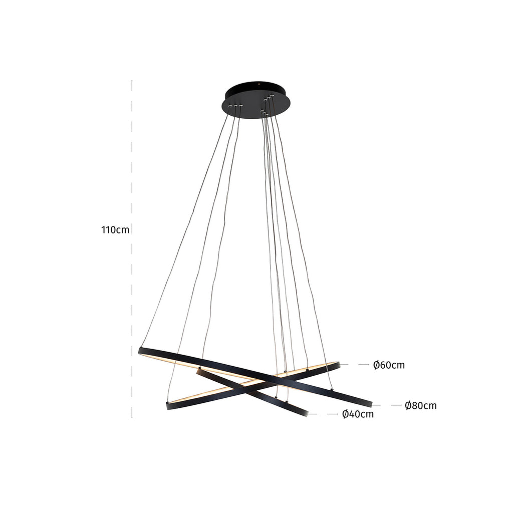 Hanglamp Amira zwart (Black)