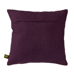 Hanzo Purple cotton cushion embroidery square