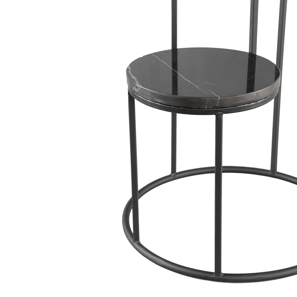 Hilde Black Marble display with three levels