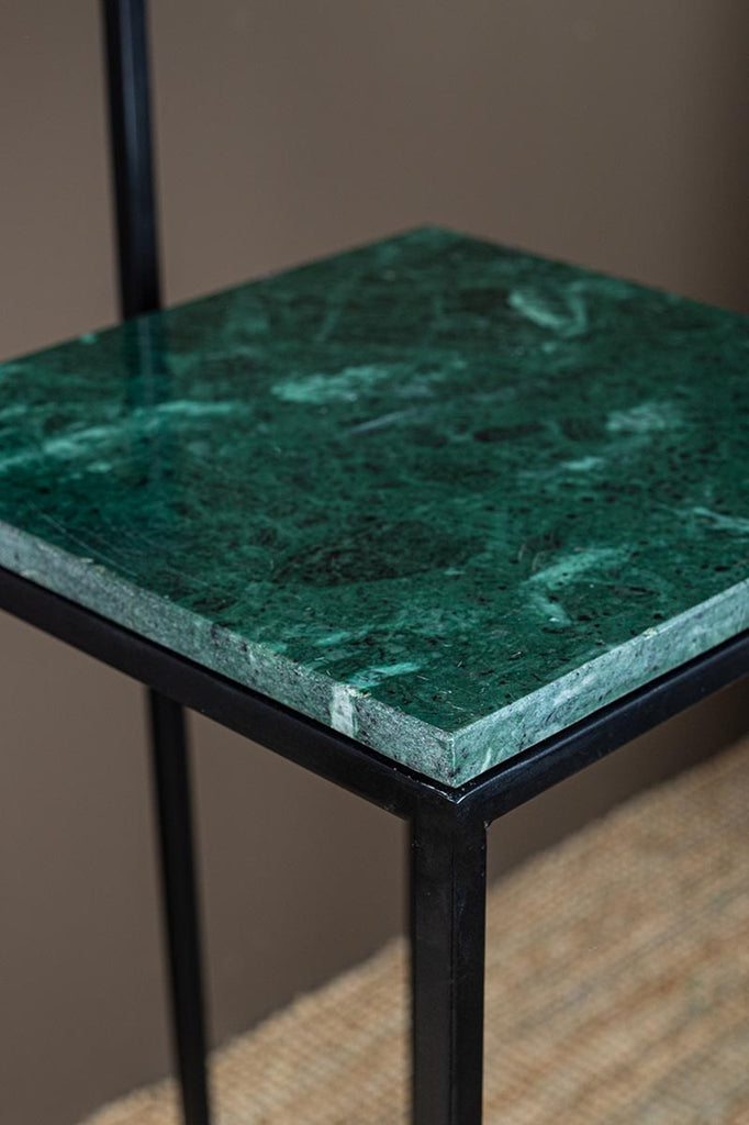 Ilano Green Marble iron sidetable green top SV2